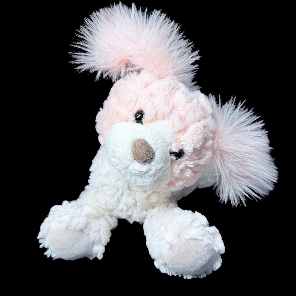 Mary Meyer Putty Paris Puppy Dog Pink White Poodle Plush Animal Floppy